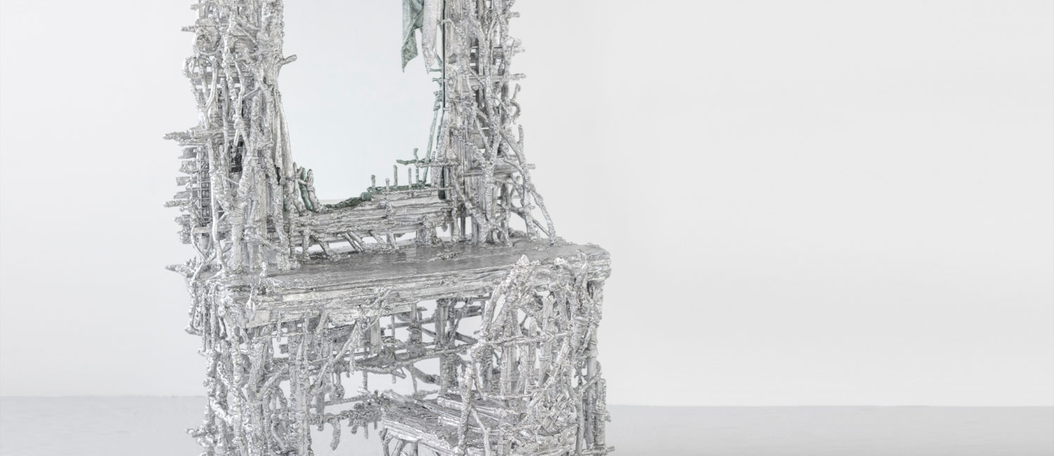 038 Chris Schanck, Curbed Vanity, mixed media, aluminum foil, and resin. Photo by Clare Gatto_1 edit