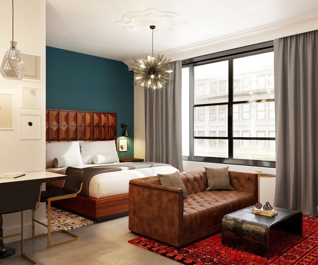 The guest suites at Colton House Hotel feature large living spaces and full kitchens. (Courtesy)