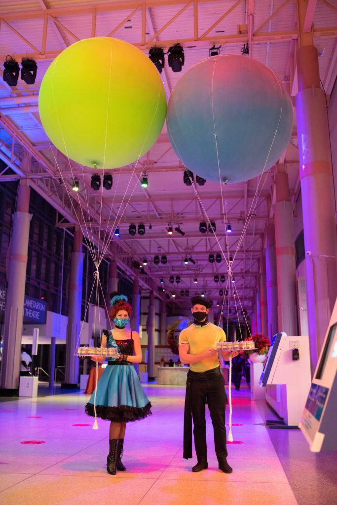 Following the 'Tour the World' theme of the Houston Museum of Natural Science gala, French macarons were given as party favors (Photo by Daniel Ortiz)