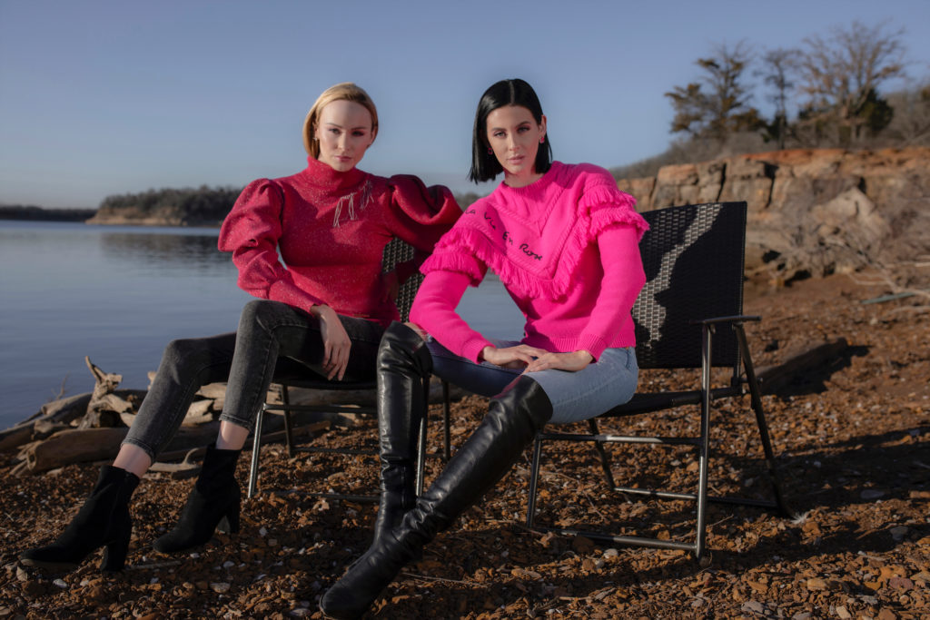 The Alessia sweater ($295) and La Vie En Rose sweater ($495) 