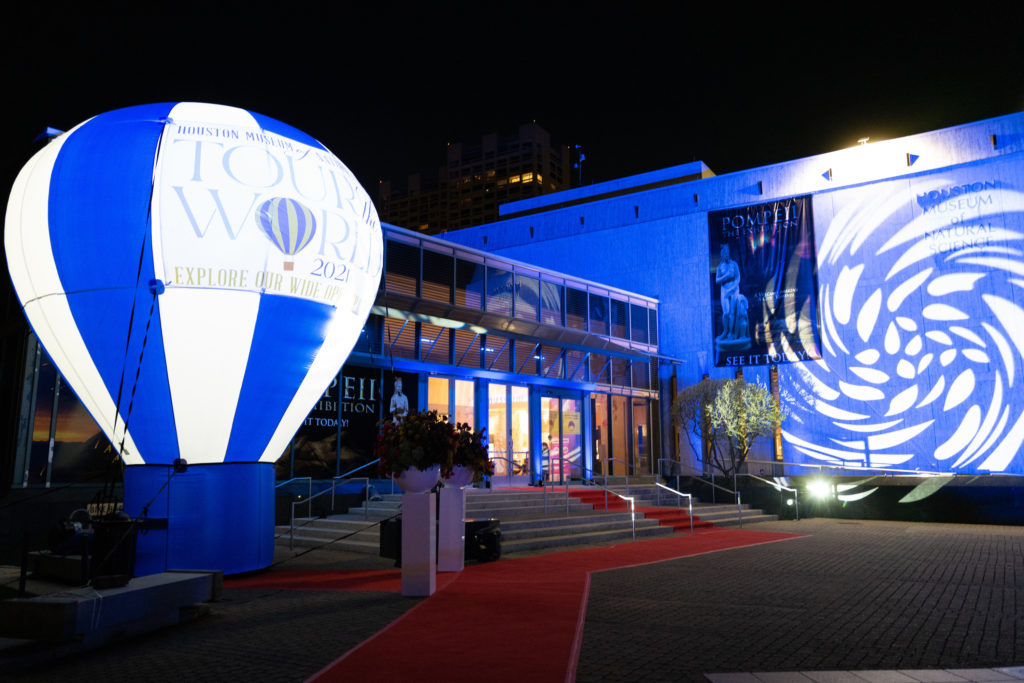 The Houston Museum of Natural Science is decked out for the 'Tour the World' gala. (Photo by Daniel Ortiz)
