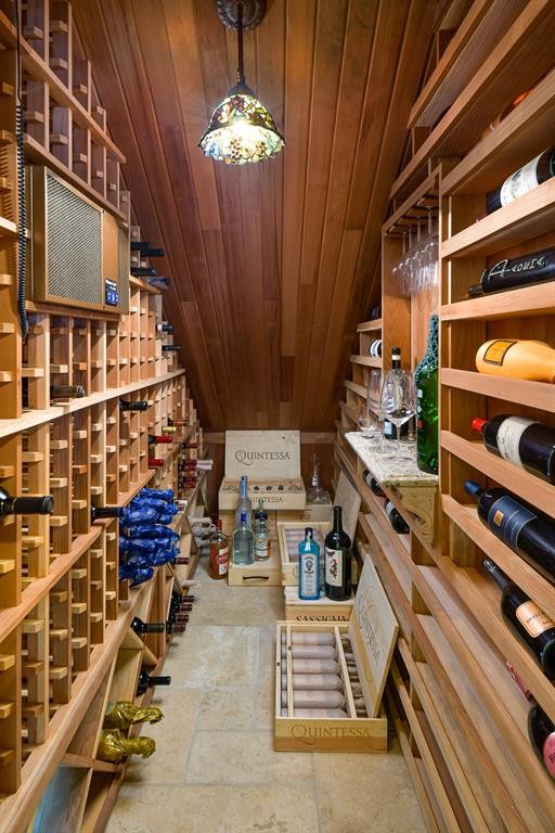 500 bottle climate controlled wine storage.