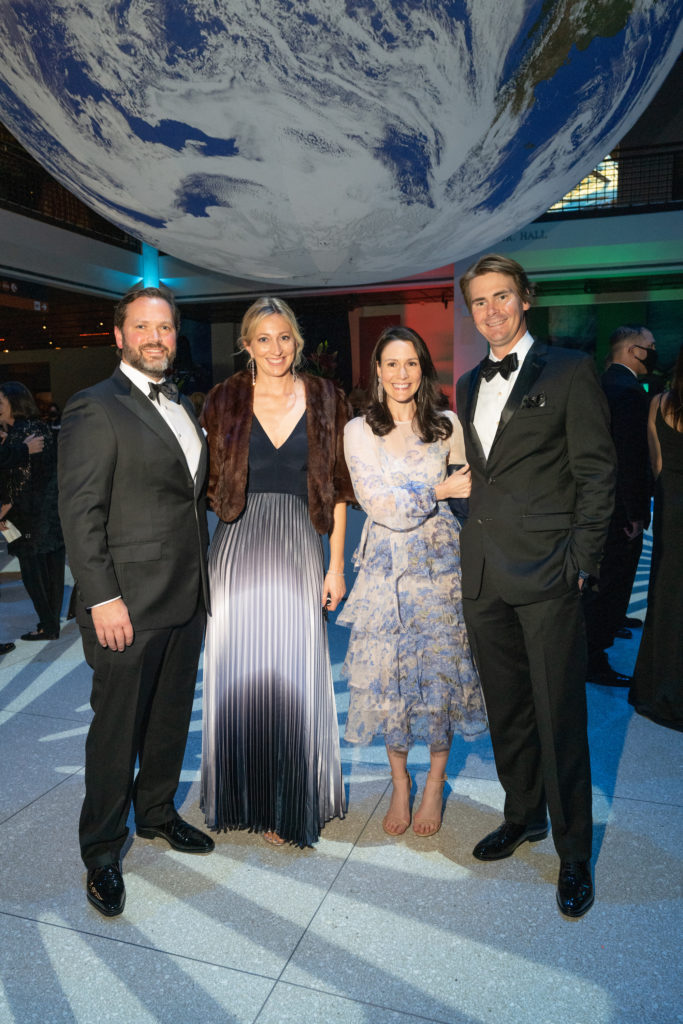 Christopher & Andrea Dvorachek, Callie & Andy Gaines at the Houston Museum of Natural Science 'Tour the World' gala. (Photo by Daniel Ortiz)
