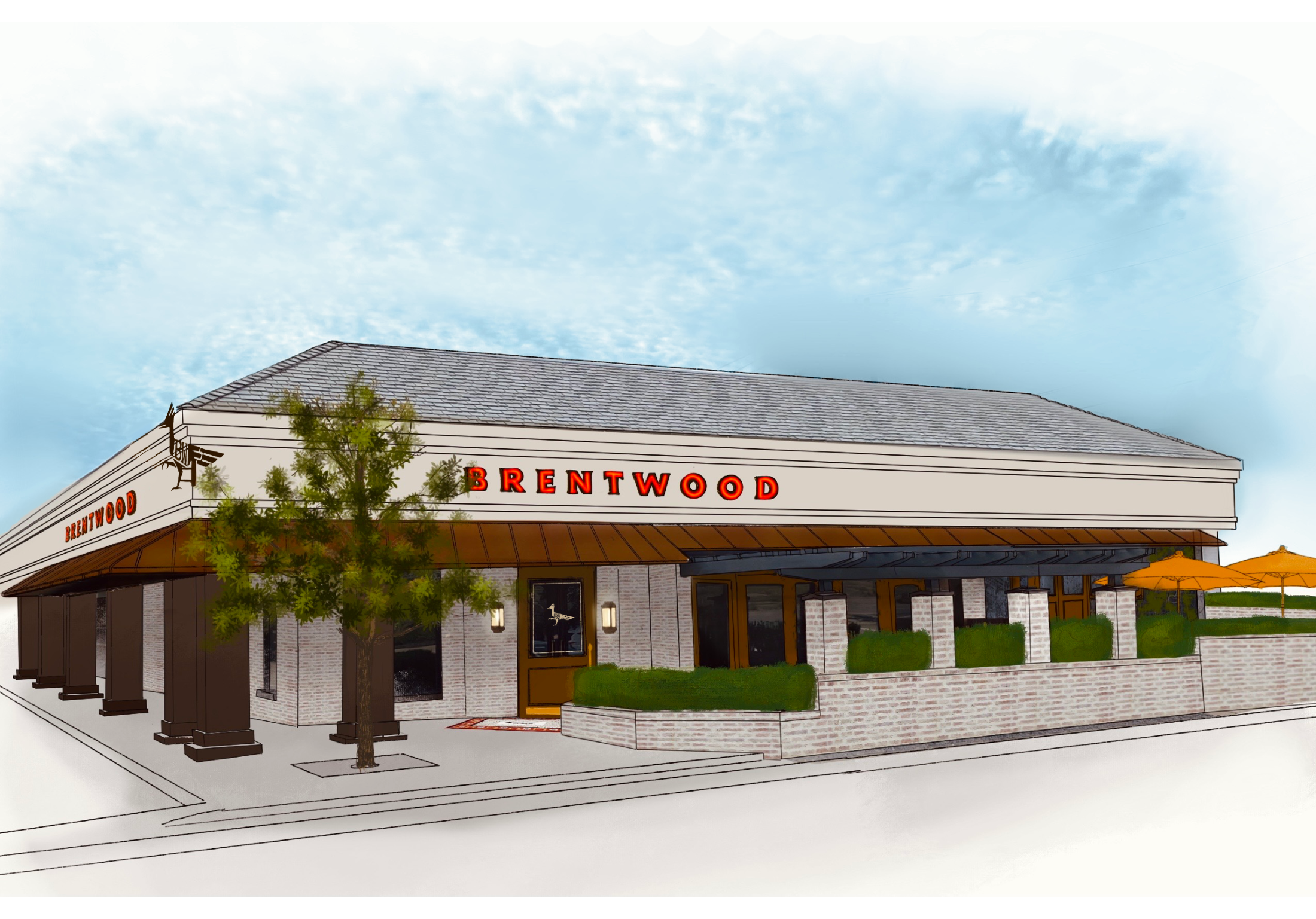 Brentwood Restaurant Rendering