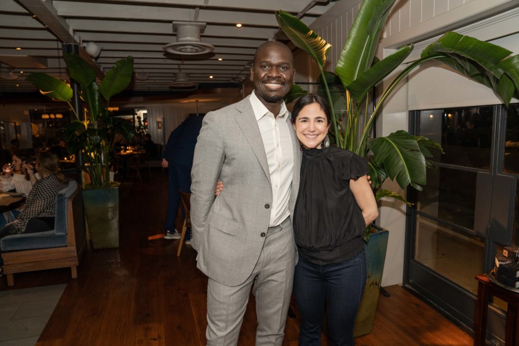 Bludorn partner and GM Cherif Mbjodi and Victoria Bludorn, wife of chef Aaron Bludorn (Photo by Michael Anthony)