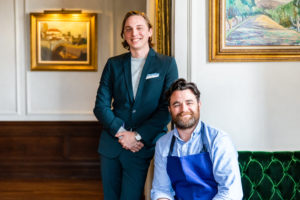 Chris Fleischman (left) and Chef Jonathan Wicks (right)