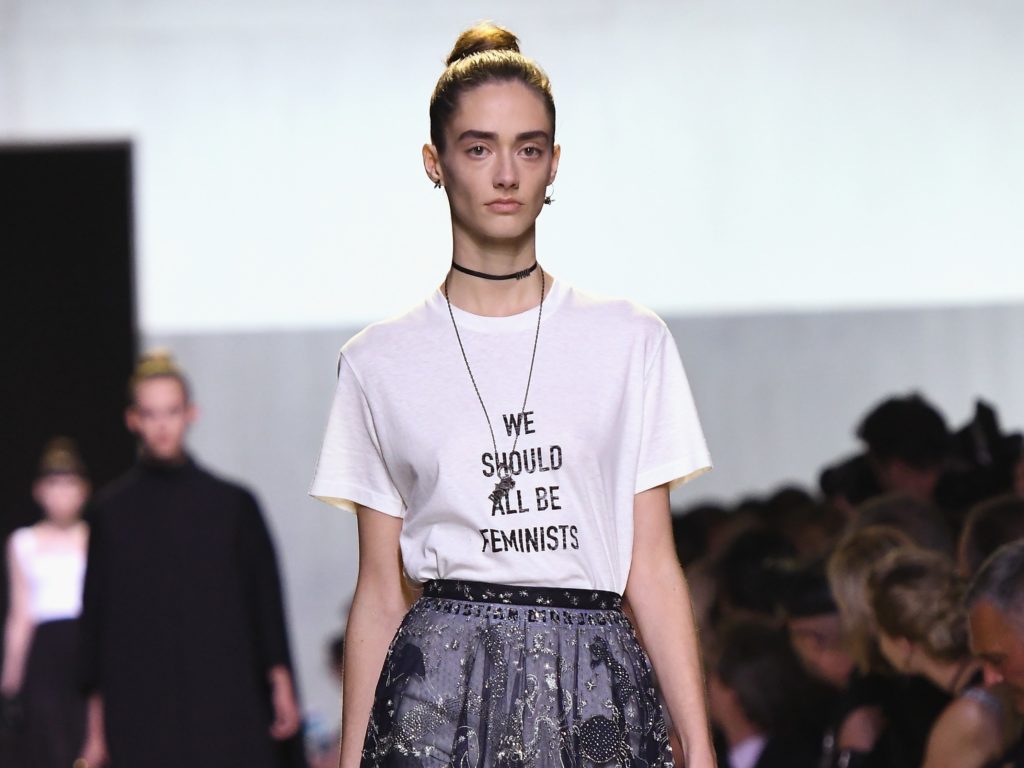 The book's cover showcases the legendary t-shirt emblazoned with 'We Should All Be Feminists" which Chiuri designed for her very first show for the brand in 2016.