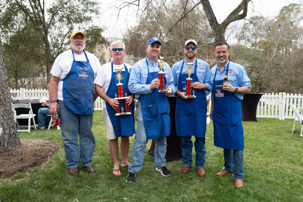 The Sharks R Us team, made up of attorneys, took top honors at The Houstonian's inaugural BBQ on the Bayou Cook-off.