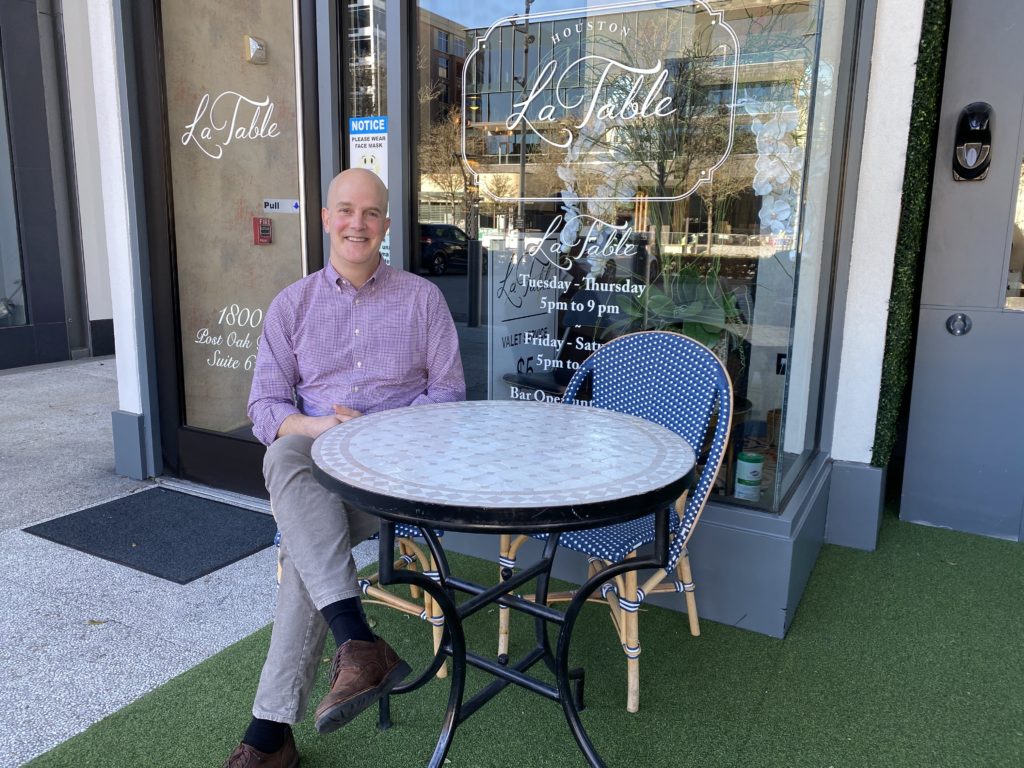 Famed New York-based Michelin-starred chef Jonathan Benno of Leonelli Restaurant & Bar and Leonelli Bakery makes one of many visits to Houston to oversee completion of Café Leonelli at the Museum of Fine Arts, Houston. (Photo by Shelby Hodge)