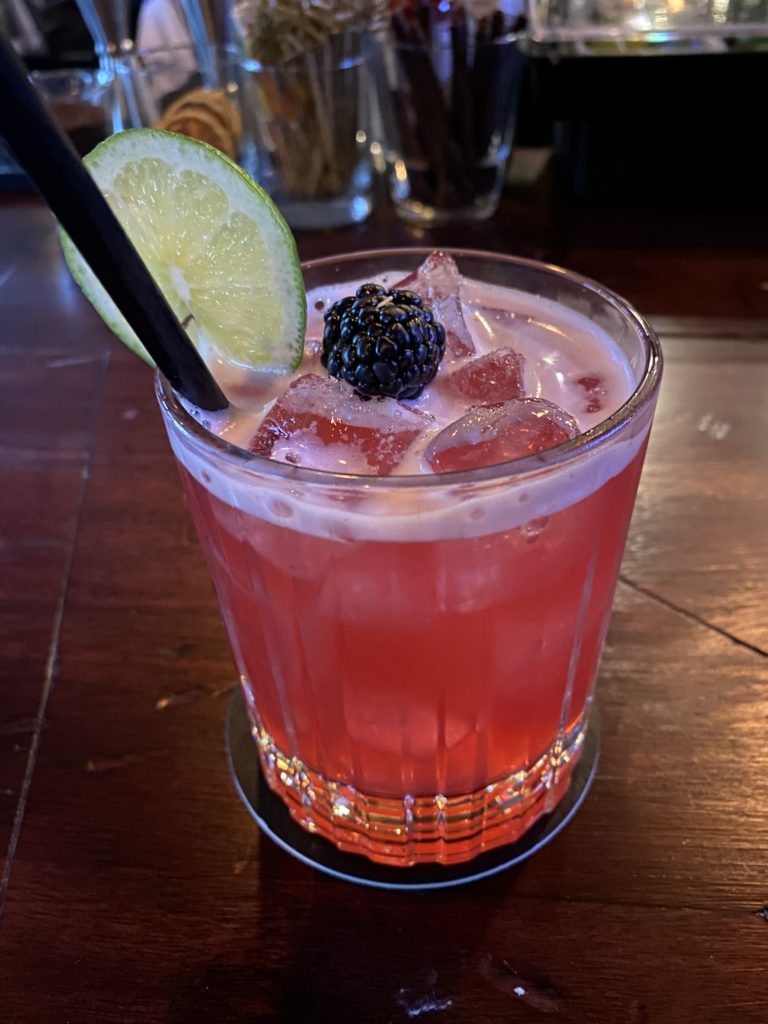 The Blackberry Mezcal Sour is a favorite at Spider Murphy's. (Photo by Megan Ziots)