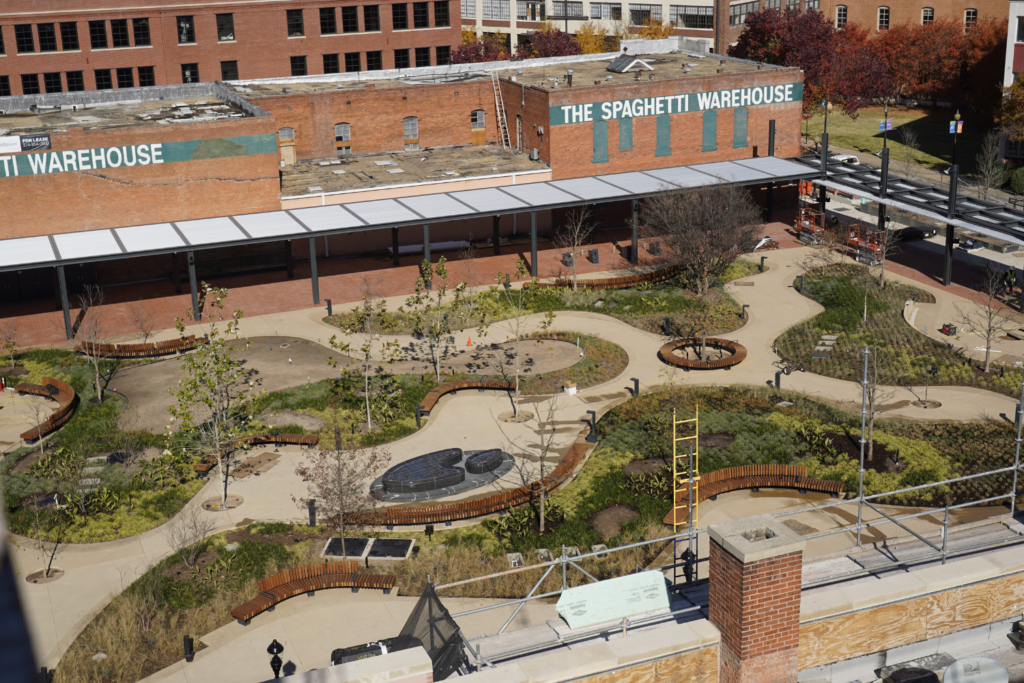 West End Square is set to open on March 26 at 607 Corbin Street. (Courtesy of Parks for Downtown Dallas)
