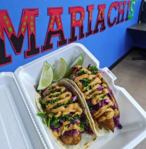 Mariachi’s Dine-In Baja fish tacos were feature in Texas Monthly’s Ultimat Texas Tacopedia.