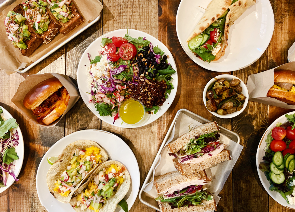 The food menu at Fairgrounds includes toasts, salads, sandwiches, and more.(Courtesy)