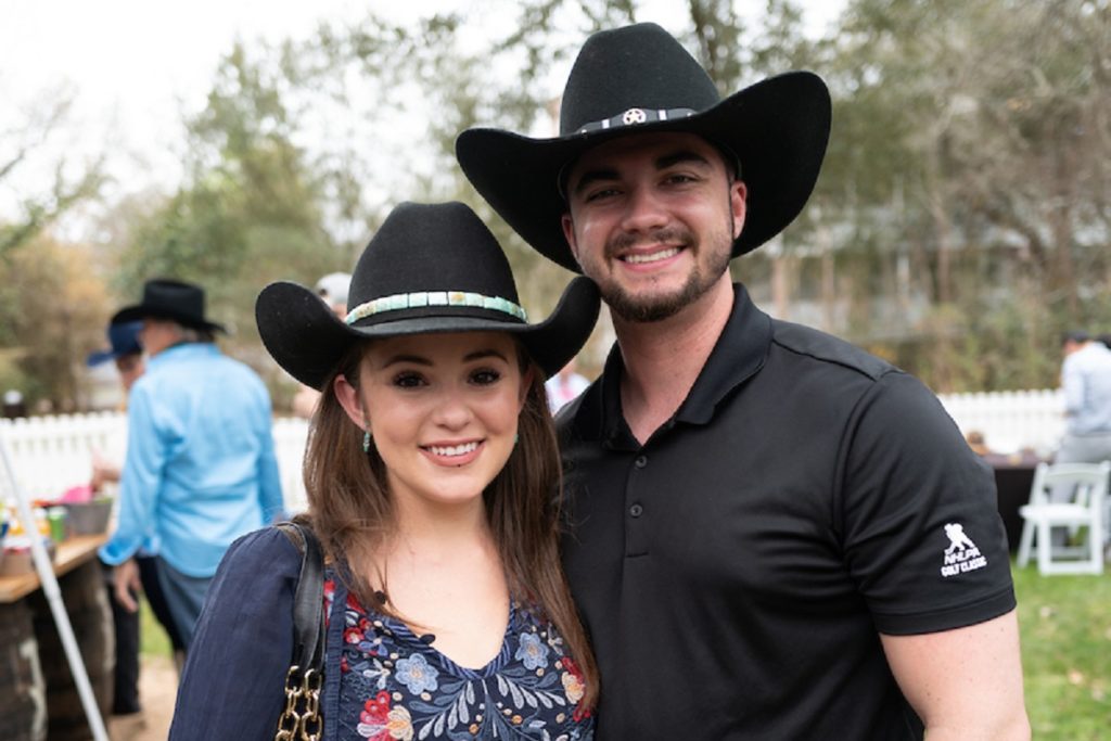 Natalie Flores, Riley Cox at The Houstonian's inaugural BBQ on the Bayou Cook-off.