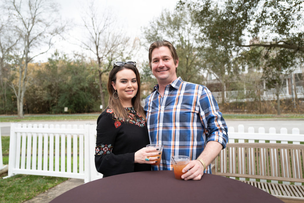 Elizabeth Frost, Jeffrey Harden at The Houstonian's inaugural BBQ on the Bayou Cook-off.