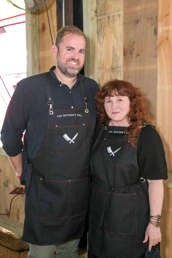 Jonathan Beitler & Elaine Dillard, organizers of Round Top's Butcher's Ball, held this year at The Halles (Photo by Emily Jaschke)