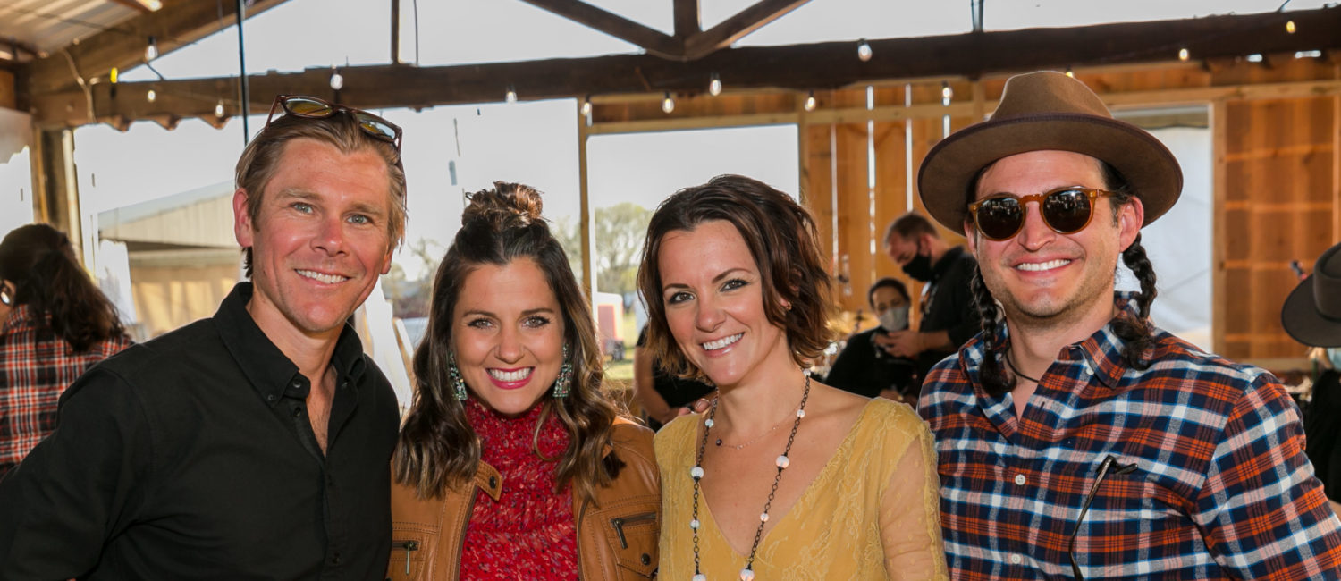 John & Emily Ross, Julie & Marc Wilks at the Butcher’s Ball in Round Top (Photo by Emily Jaschke)