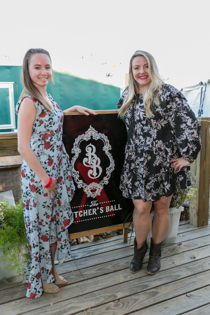 Olesya Webb, Holly Coneway at the Butcher's Ball in Round Top (Photo by Emily Jaschke)