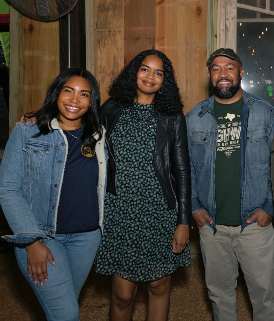 Melody Price, Jailyn Marcel, Ben Williams at the Butcher's Ball held in The Halles in Round Top (Photo by Emily Jaschke)