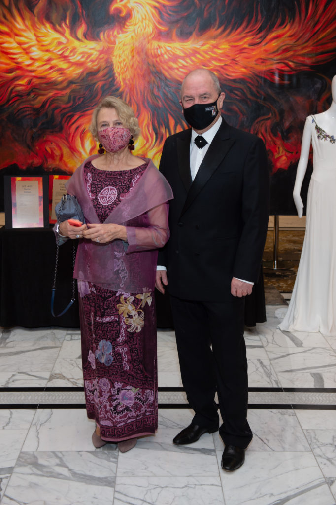 Rita and Hans Graf, Houston Symphony Conductor Laureate, visiting from their home in Austria, attend the 2021 symphony ball. (Photo by Wilson Parish)