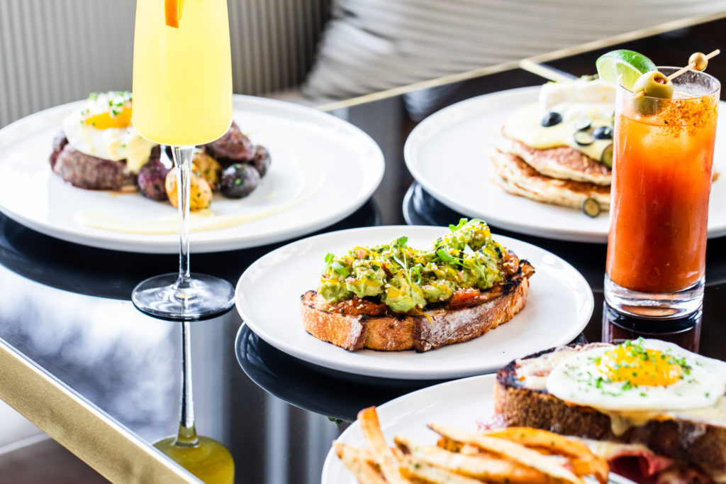 A sample of the brunch spread at Tonight & Tomorrow in the mansion at La Colombe d'Or. (Photo courtesy of La Colombe d'Or)