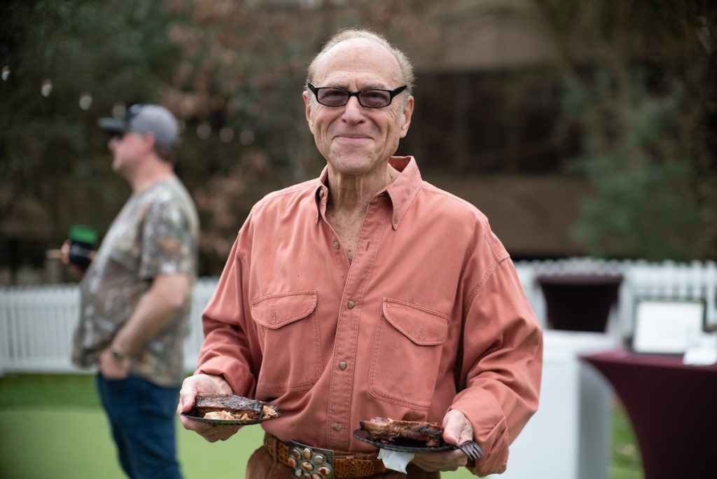 Robert Sakowitz at The Houstonian's inaugural BBQ on the Bayou Cook-off.