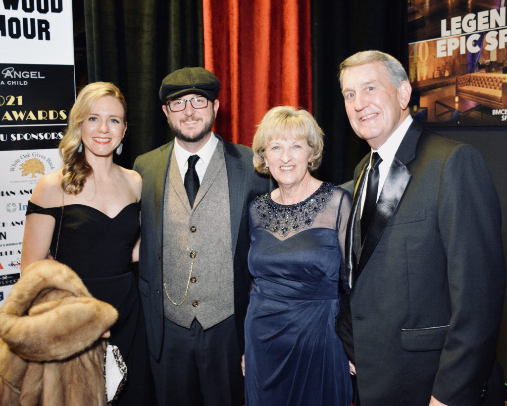 Katie, Brent, Connie, and Robert Schilhab at the Be An Angel Gala held at Bayou City Event Center (Photo by Chris Dishman)
