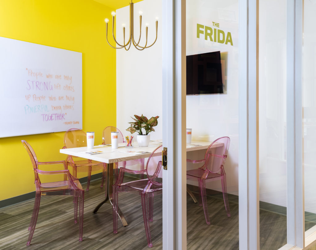 Private offices are ideal for small businesses or for the woman who requires more privacy.