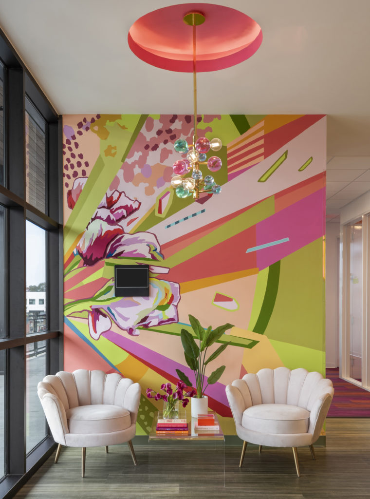 Take a brain break at one of the SheSpace nooks. 