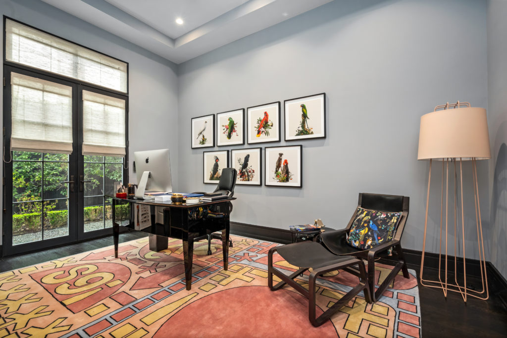 The home office in the Mirador Group designed home at 2521 Westgate in Glendower Court is a must for 21st century living.  (Photo by Sonya Bertolino)