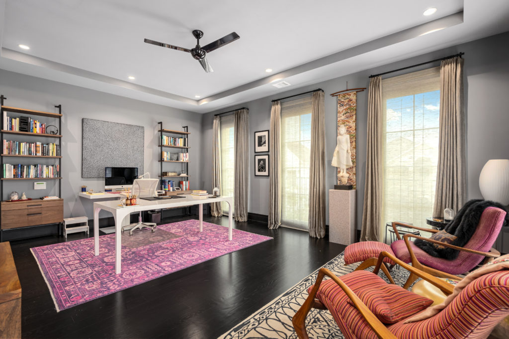 With five bedrooms in the home at 2521 Westgate, there is ample room for his and her offices. (Photo by Sonya Bertolino)