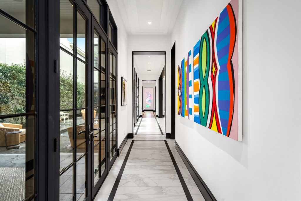Light flows through the Mirador Group residence in Glendower Court as the plan wraps around the interior courtyard. (Photo by Sonya Bertolino)