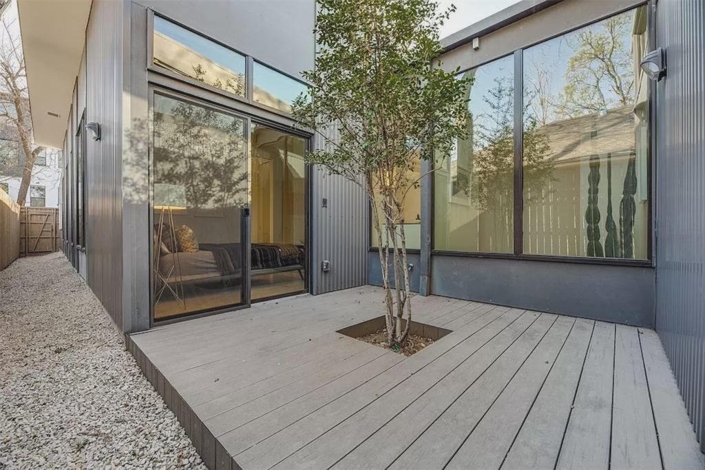A courtyard deck found just off the master bedroom. 