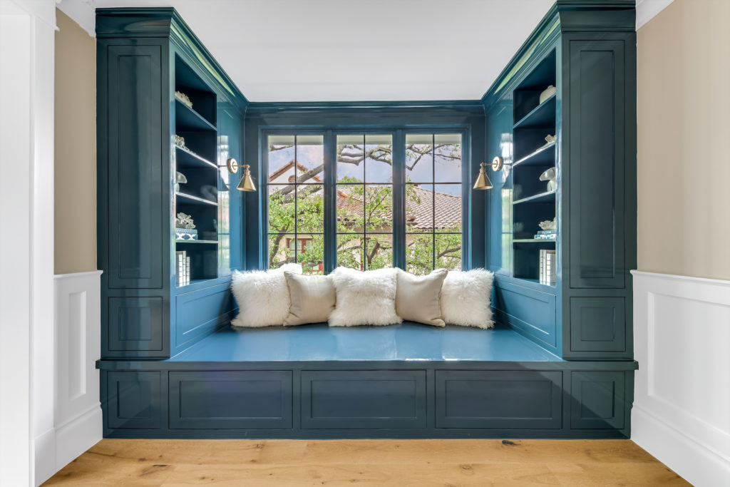 The reading nook to end all reading nooks. (Photo courtesy of Compass Real Estate)