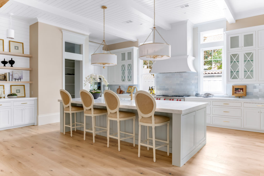 The kitchen features high-end appliances and plenty of built-ins. (Photo courtesy of Compass Real Estate)