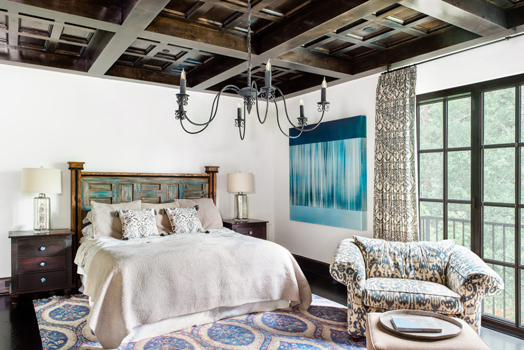 Custom touches are prevalent throughout this private residence, including ceiling trim designed after spanish cathedrals, handcrafted saltillo and talavera tiles, custom millwork and lighting.