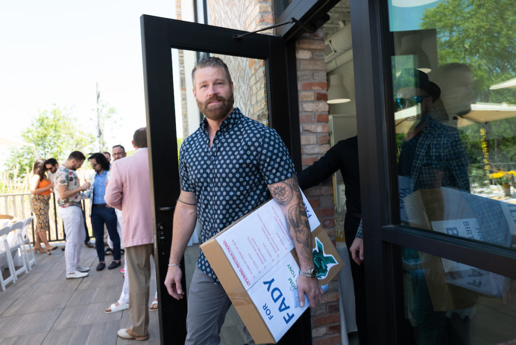 Dr. Kevin Black attends Fady Armanious' birthday bash on the rooftop terrace of Boulevard Realty. (Photo by Daniel Ortiz)