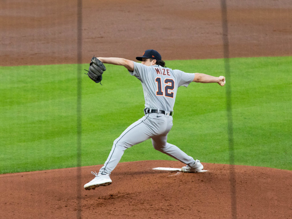 Detroit Tigers rookie Casey Mize sure looked like A.J. Hinch's future ace on this night. (Photo by F. Carter Smith)