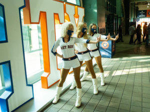 The Astros hosted the Oakland A’s in their home season opener at Minute Maid Park