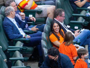 The Astros hosted the Oakland A’s in their home season opener at Minute Maid Park