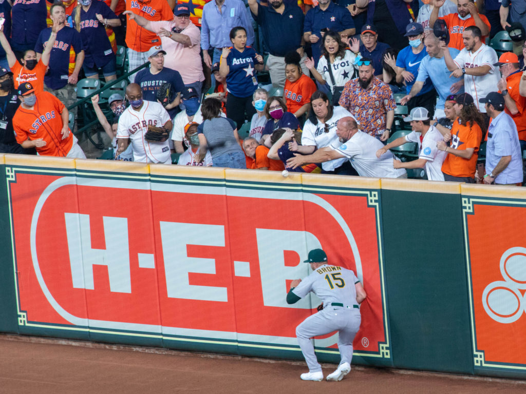 The Astros kept hitting balls off and over the walls. (Photo by F. Carter Smith)