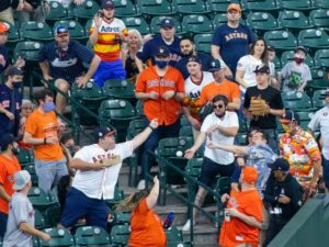 The Astros hosted the Oakland A’s in their home season opener at Minute Maid Park