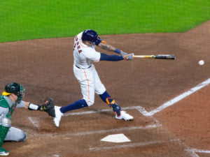 The Astros hosted the Oakland A’s in their home season opener at Minute Maid Park