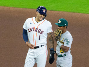 The Astros hosted the Oakland A’s in their home season opener at Minute Maid Park