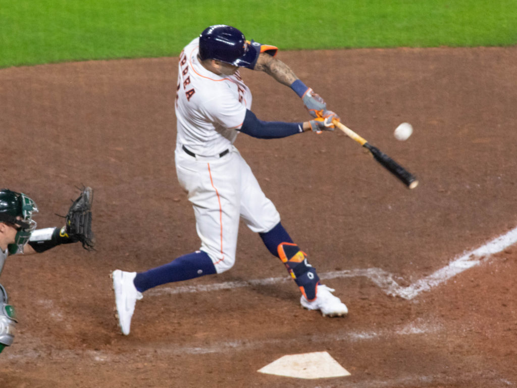Carlos Correa always seems to find his swing in the bigger moments. (Photo by F. Carter Smith)