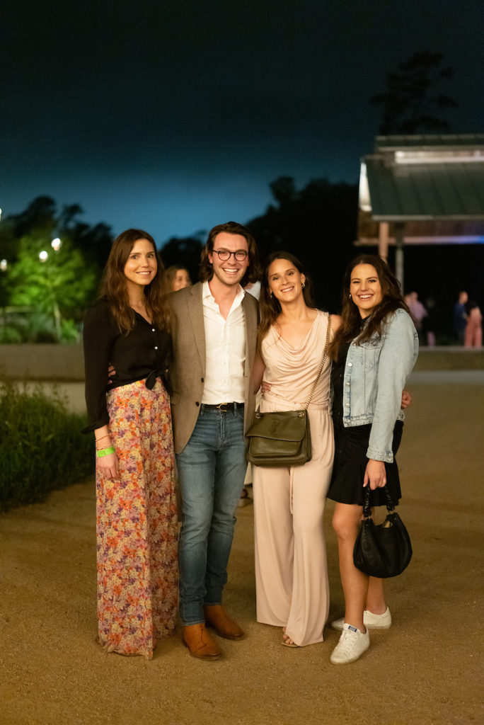 Caroline Dawson, William Finnorn, Tori Christensen, Meghan Horne at the Urban Wild Glow in the Glades fundraiser (Photo by Daniel Ortiz)