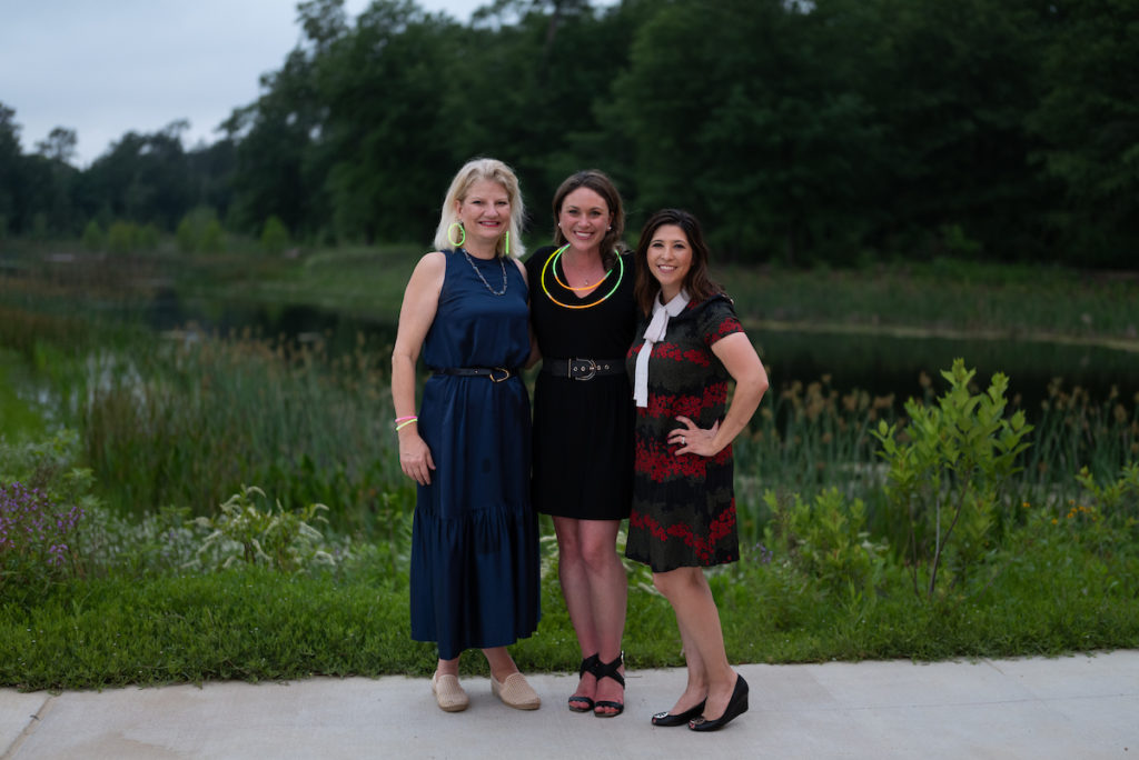 Charlotte Hutson, Nicole Turpin, Keri Miller at the Urban Wild Glow in the Glades fundraiser (Photo by Daniel Ortiz)
