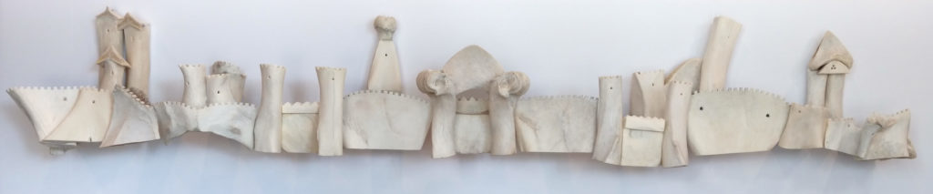 Celia Eberle's "City of Bones," 2020, at Cris Worley Fine Arts