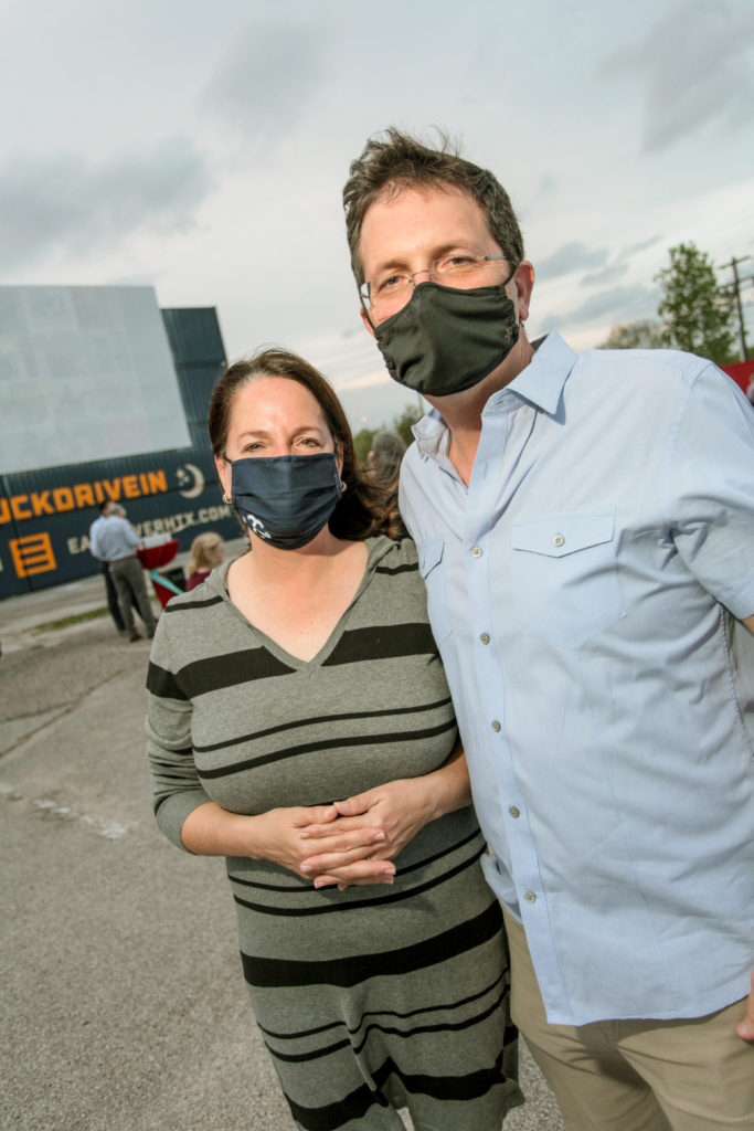 Evelyn & Frank Angelle attend the Kinder HSPVA Encore fundraiser at Moonstruck Drive-In Cinema. (Photo by Katy Anderson )