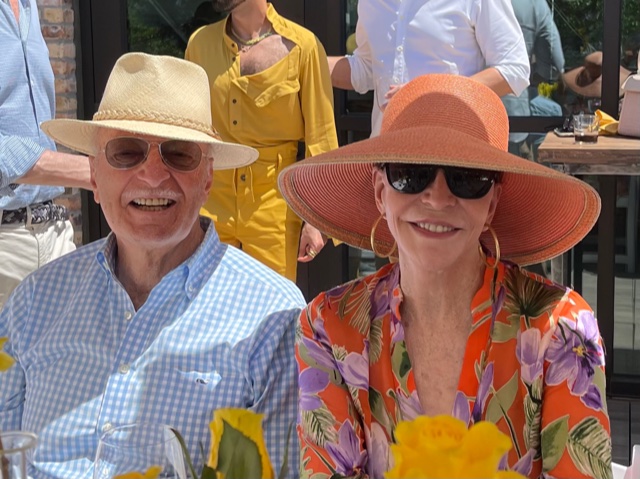 Shafik Rifaat & Shelby Hodge at Fady Armanious' 39th birthday luncheon. (Photo by Daniel Ortiz)